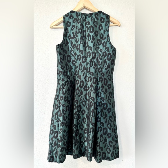 Ann Taylor Loft Green Cheetah Print Dress NWT - Picture 5 of 14